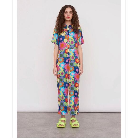 Lazy Oaf Pants - NWT Lazy Oaf Best Bud Floral Jumpsuit Size 16